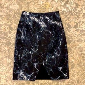 GALAXY printed slit skirt